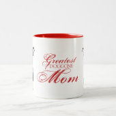 Boston Terrier Heart mama Tweekleurige Koffiemok (Center)