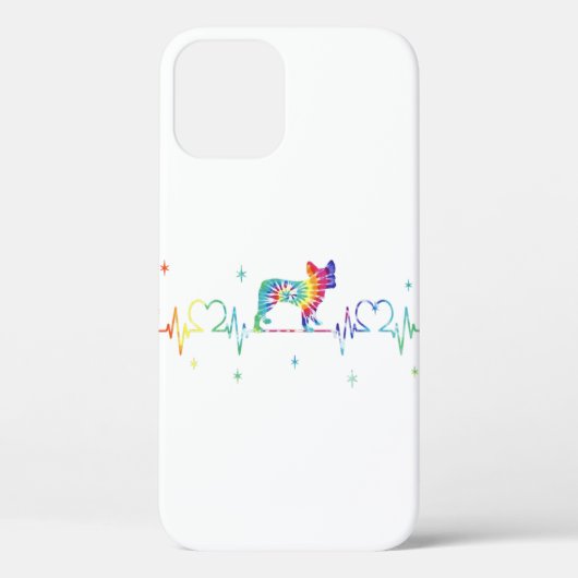 Boston Terrier Heartbeat Hondenliefhebber Case-Mate iPhone Case (Achterkant)