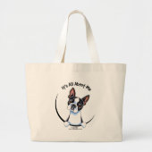Boston Terrier heeft alles over mij Grote Tote Bag (Voorkant)