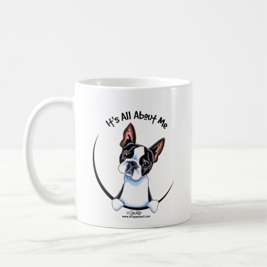 Boston Terrier heeft alles over mij Koffiemok (Links)
