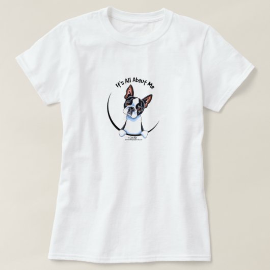 Boston Terrier heeft alles over mij T-shirt (Design voorkant)