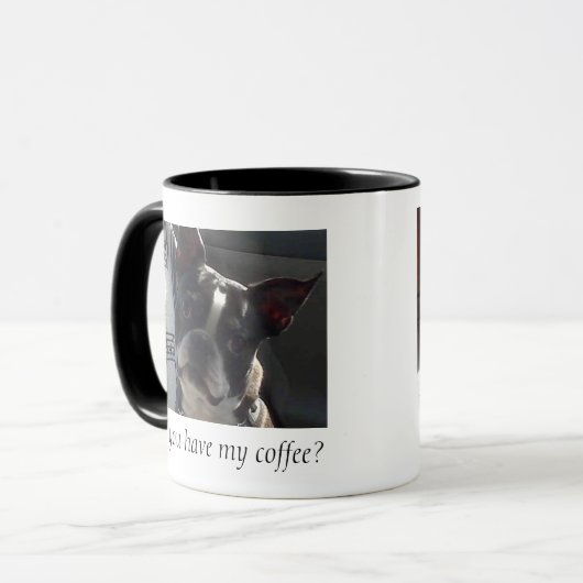 Boston Terrier heeft Coffee nodig Mok (Voorkant links)