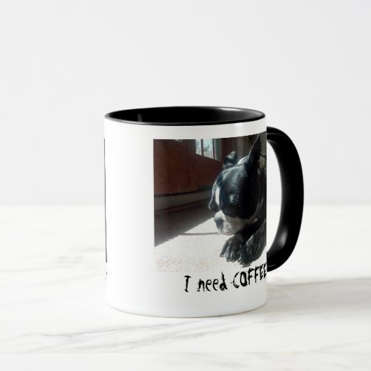 Boston Terrier heeft Coffee nodig Mok (Voorkant rechts)