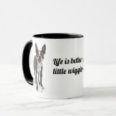 Boston Terrier - Het leven is beter Mok (Voorkant links)
