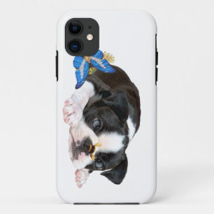 Boston Terrier Hommelnest Kunst iPhone 11 Hoesje
