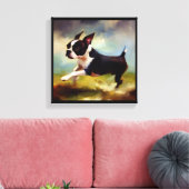 Boston Terrier hond  Canvas Afdruk (Insitu (Woonkamer))