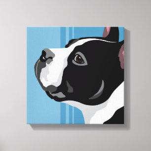 Boston Terrier Hond Canvas Prints