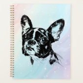 Boston Terrier Hond Chique Art Design Planner (Voorkant)