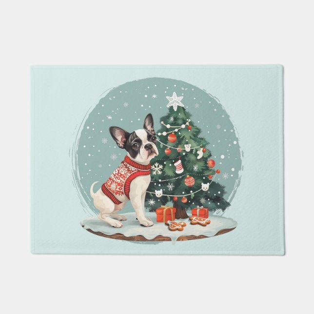 Boston Terrier hond Deurmat (Voorkant)