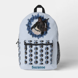 Boston Terrier Hond Dier Patroon Gepersonaliseerd Bedrukte Rugzak
