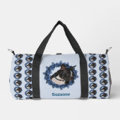 Boston Terrier Hond Dier Patroon Gepersonaliseerd Plunjezak (Voorkant)