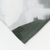 Boston Terrier Hond in Sneeuw Kerstmis Fleece Deken (Hoek)