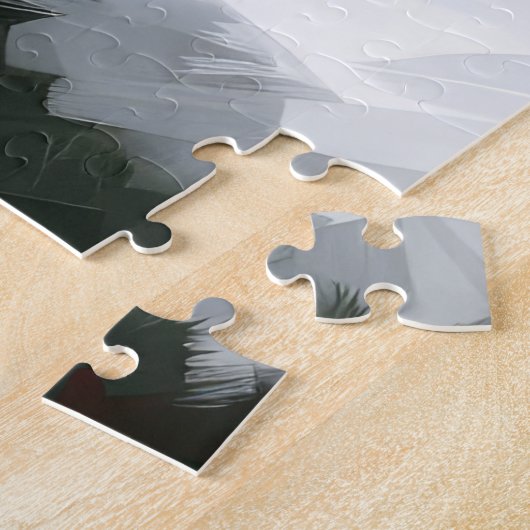 Boston Terrier Hond in Sneeuw Kerstmis Legpuzzel (Zijkant)