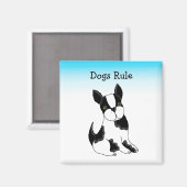 Boston Terrier Hond Magneet (Voorkant / Achterkant)