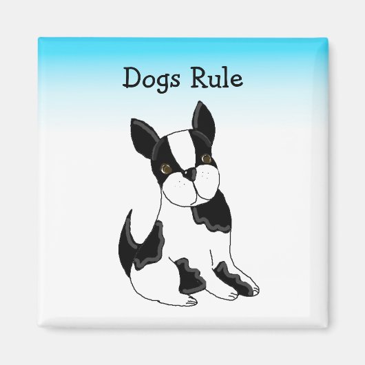 Boston Terrier Hond Magneet (Voorkant)