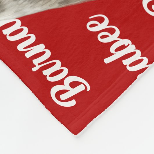 Boston Terrier Hond Naam Kerstvakantie Fleece Deken (Hoek)