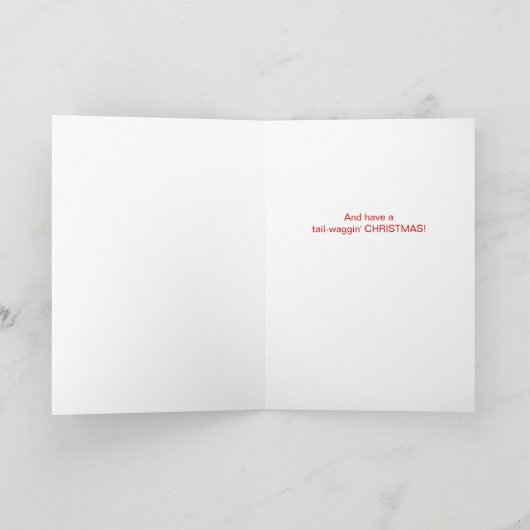 Boston Terrier-hond ontketent de vreugde van Kerst Feestdagen Kaart (Binnen)