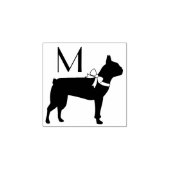Boston Terrier Hond Puppy Rubberstempel (Afrduk)