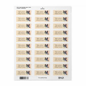 Boston Terrier-hond retouradreslabel Etiket (Full Sheet)