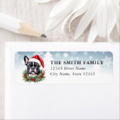 Boston Terrier-hond retouradreslabels Etiket (Insitu)