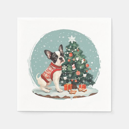 Boston Terrier hond Servet (Voorkant)