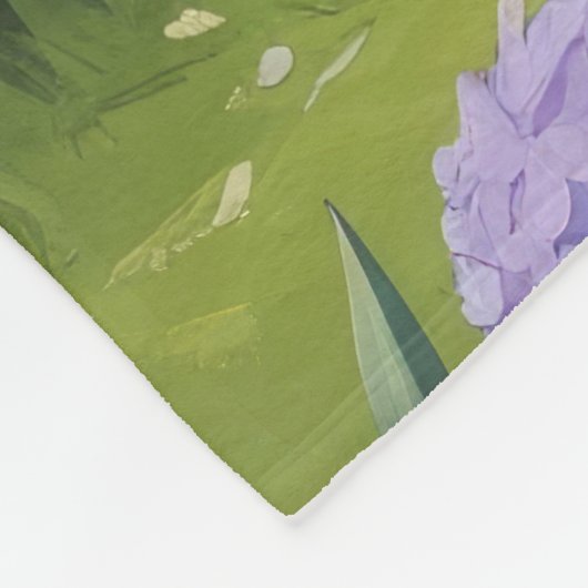 Boston Terrier Hond Spring Bloemen Schilderen Fleece Deken (Hoek)