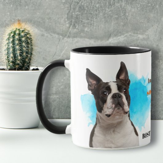 Boston Terrier Hond Trouwe Vriend Mok