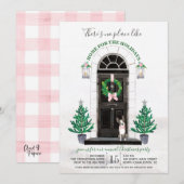 Boston Terrier Hond Vakantie Kerstfeest Kaart (Voorkant / Achterkant)