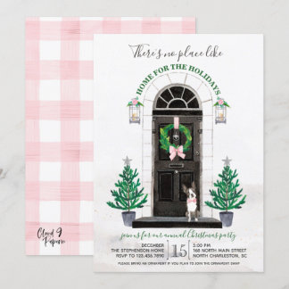 Boston Terrier Hond Vakantie Kerstfeest Kaart