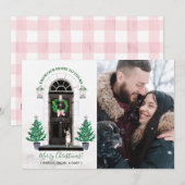 Boston Terrier Hond Vakantie Kerstkaart Kaart (Voorkant / Achterkant)