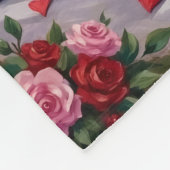 Boston Terrier Hond Valentijnsdag Fleece Deken (Hoek)