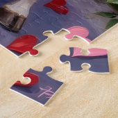 Boston Terrier Hond Valentijnsdag Legpuzzel (Zijkant)