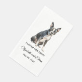 Boston Terrier Honden Huwelijksdiner Servet (Hoek)