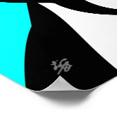 Boston Terrier Honden Kunst Poster (Hoek)