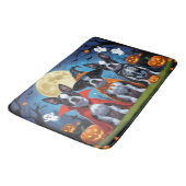 Boston Terrier Honden Pompoen Halloween Grappig Badmat (Gekanteld)