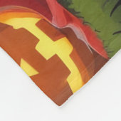 Boston Terrier Honden Pompoen Halloween Grappig Fleece Deken (Hoek)