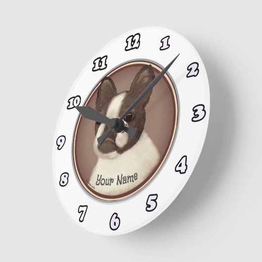 Boston Terrier Hondenklok Ronde Klok (Hoek)