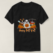 Boston Terrier Hondenliefhebber Herfst Yall Hallow T-shirt (Design voorkant)