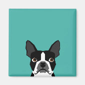 Boston Terrier hondenmagneet Magneet (Voorkant)