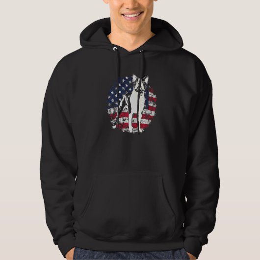 Boston Terrier Hondenras  60 Hoodie (Voorkant)