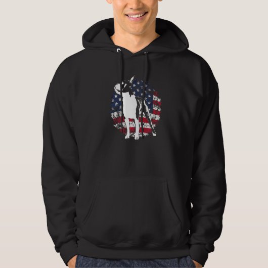 Boston Terrier-hondenras 64 Hoodie (Voorkant)