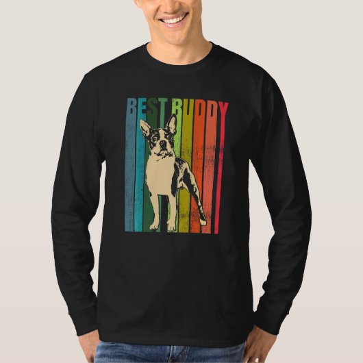 Boston Terrier-hondenras 95 T-shirt (Voorkant)