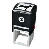 Boston Terrier Hondenras Silhouette Zelfinktende Stempel (Product)