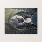 BOSTON TERRIER Hondenwinter Legpuzzel (Horizontaal)