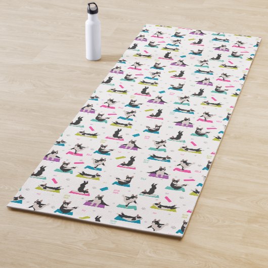 Boston Terrier hondenyoga Yogamat (In situ)