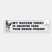 Boston Terrier Honor BOST1 Bumpersticker (Voorkant)
