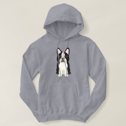 Boston Terrier Hoodie (Design voorkant)
