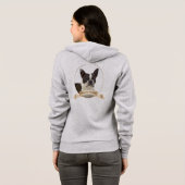 Boston Terrier Hoodie (Achterkant volledig)