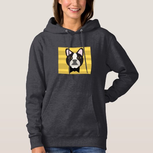 Boston Terrier Hoodie (Voorkant)