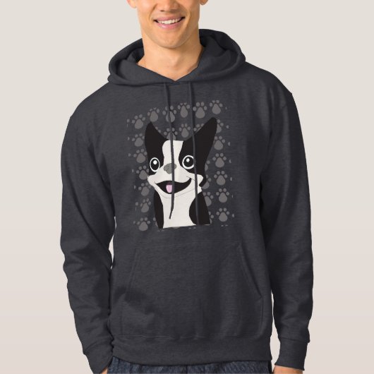 Boston Terrier Hoodie (Voorkant)